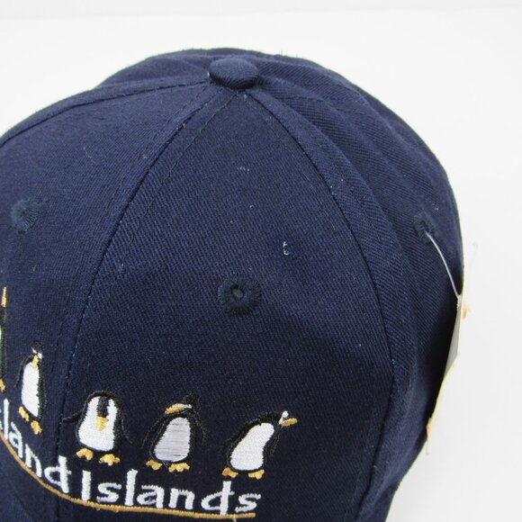 Falkland Islands Cap New Hat Blue Men's Adjustable Embroidered Penguins - Picture 10 of 10